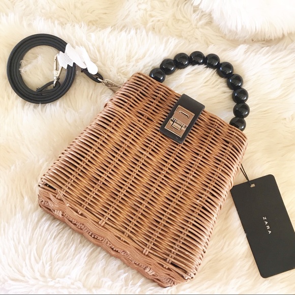 Zara Handbags - Zara straw bag/ crossbody